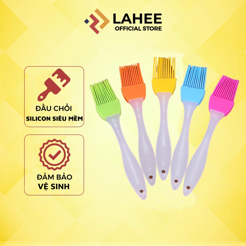 Chổi quét dầu ăn, mỡ, ướp gia vị, nướng BBQ cọ phết dầu, nước sốt bằng silicon chịu nhiệt - LAHEE T.DCQDA