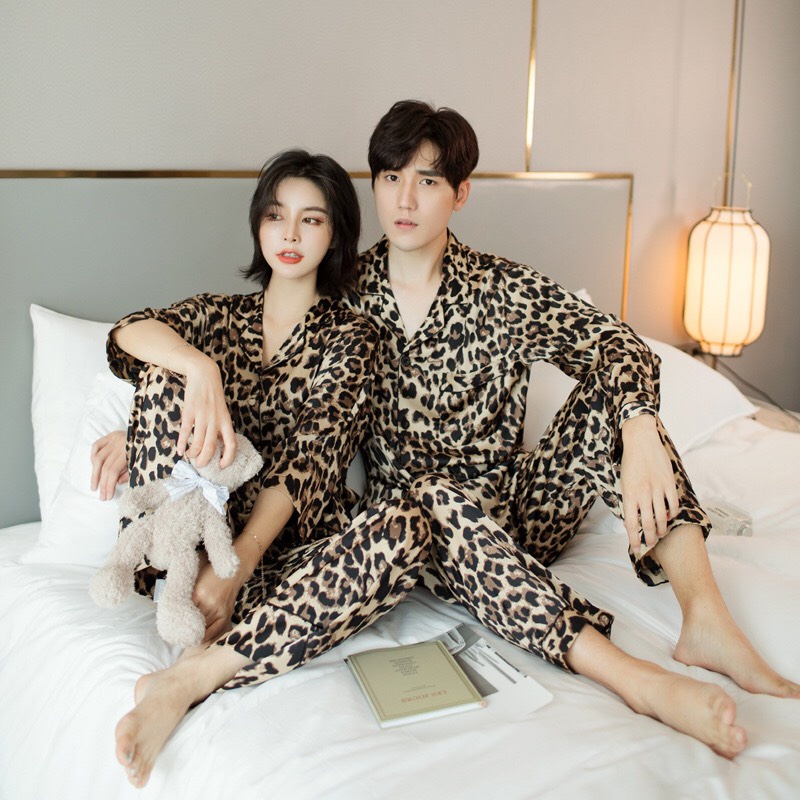 Bộ Pijama Lụa Nam Nữ Bigbang Cao Cấp Chất Lụa Mềm Mại - Đồ Ngủ Đôi Quà Tặng Người Yêu Quà Cưới ý Nghĩa