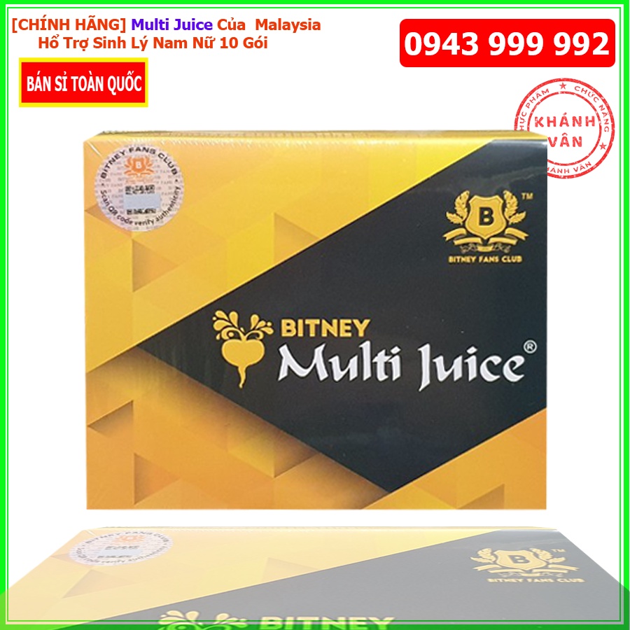 Multi Juice 10 Gói Của Malaysia cân bằng chức năng sinh lý nam nữ chính hãng