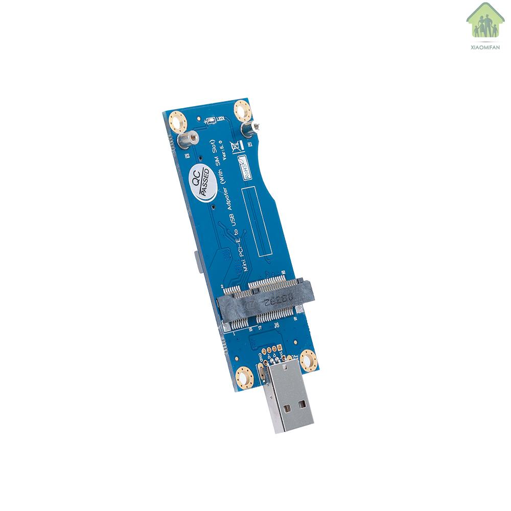 NA Mini PCI-E to USB Adapter Card WWAN Test Converter Adapter Card 3G/4G Module with SIM Card Slot