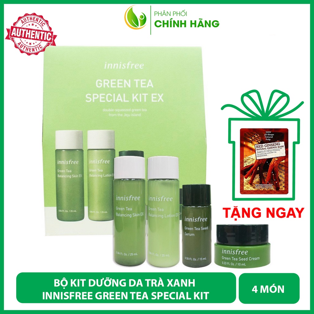 Bộ Kit Dưỡng Da Trà Xanh Innisfree Green Tea Special Kit