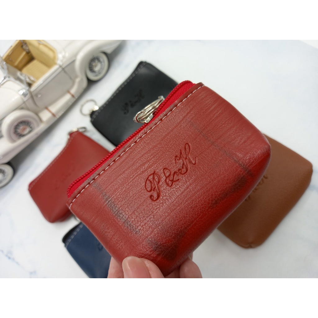 Móc đeo chìa khóa có ví da xinh xắn 2164