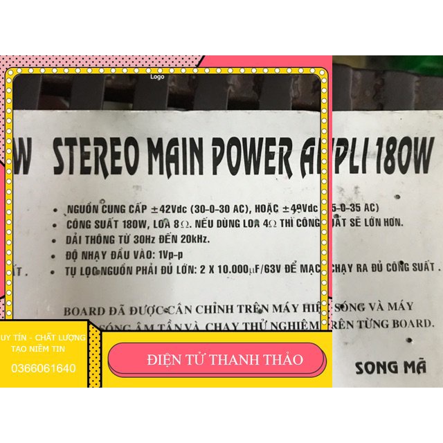 Bo công suất 180W 4 sò