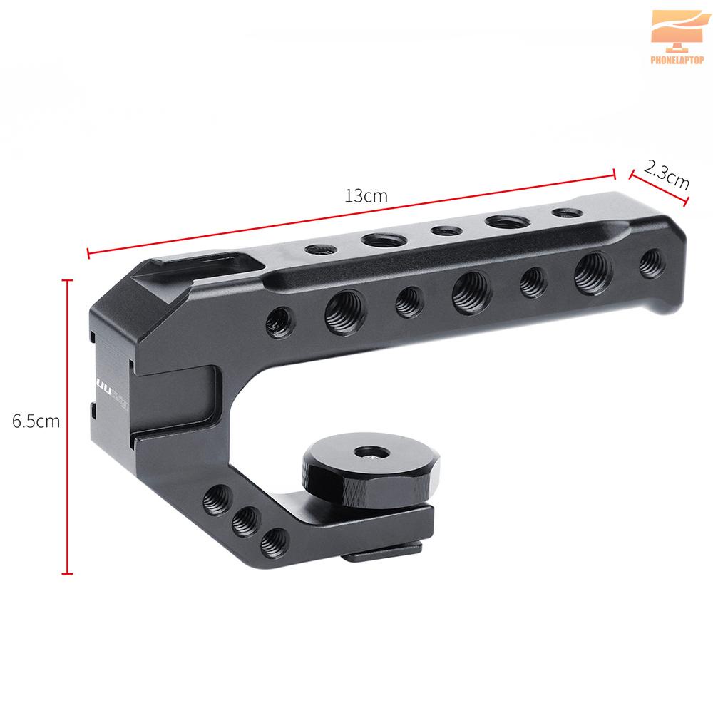 Tay Cầm Máy Ảnh Uurig R005 Bằng Hợp Kim Nhôm Với Ốc Vít 1 / 4 Inch 3 / 8 Inch 3 Lỗ