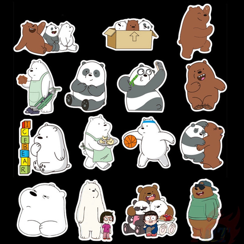 100Pcs/Set ❉ We Bare Bears - Series 05 Cartoon TV Shows Stickers ❉ Waterproof DIY Fashion Decals Doodle Stickers