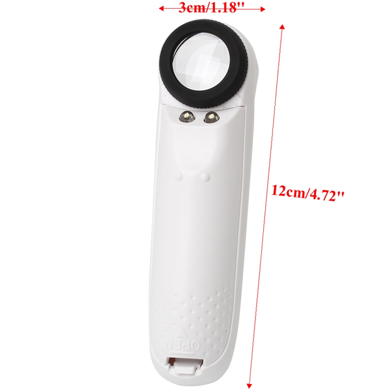 Kính Lúp Cầm Tay Độ Phóng Đại 40x Có 2 Đèn Led Đa Năng