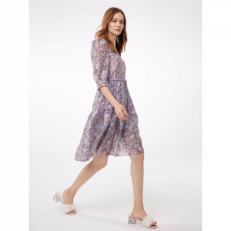 Đầm hoa tím Hopeshow