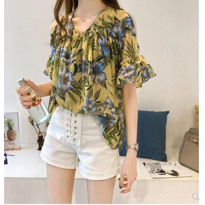 SUXI Áo cánh dơi chất liệu voan dáng rộng thời trang mùa hè cho nữ