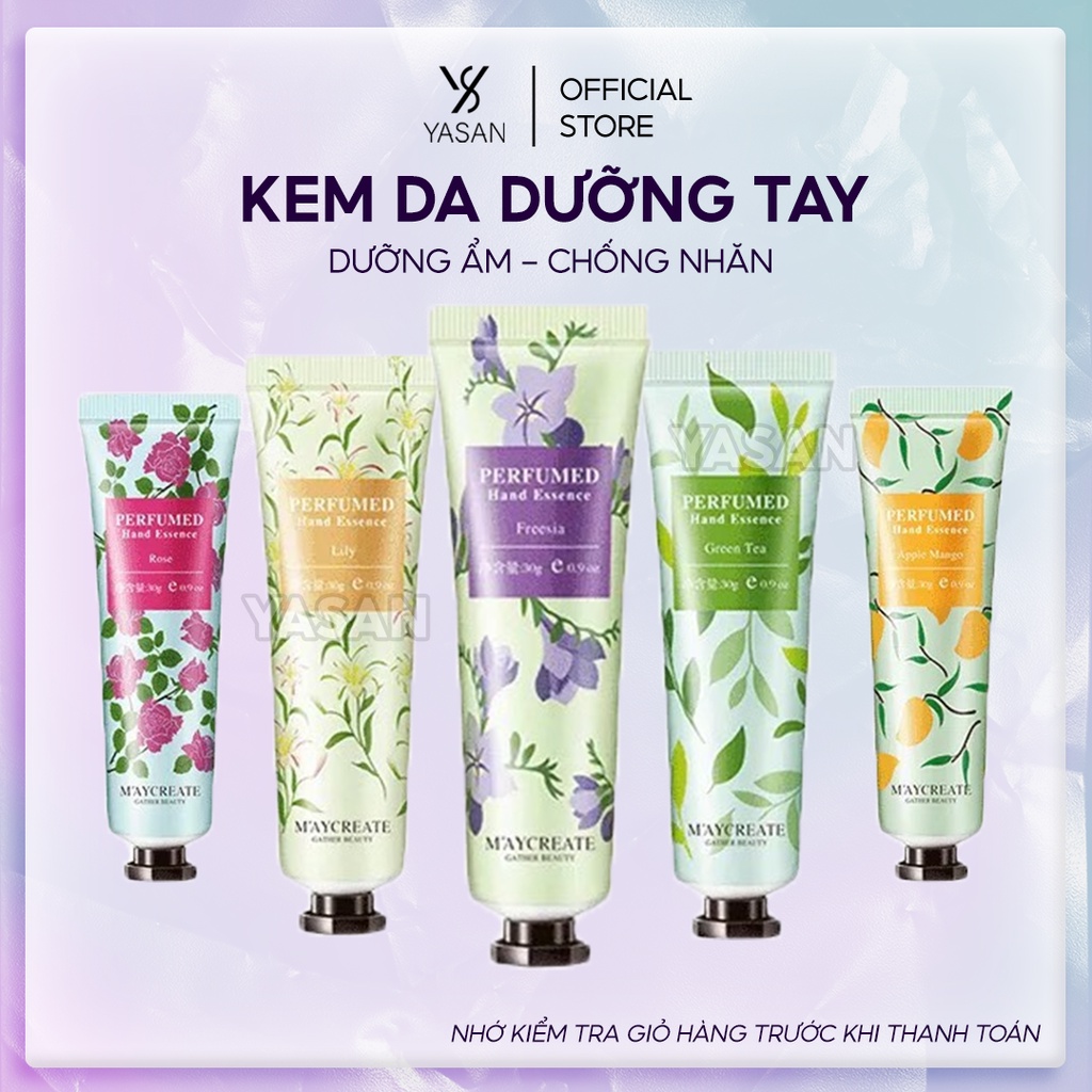 Kem Dưỡng Da Tay Maycreate Perfumed Hand Essence Cấp Ẩm Mềm Da Yasan