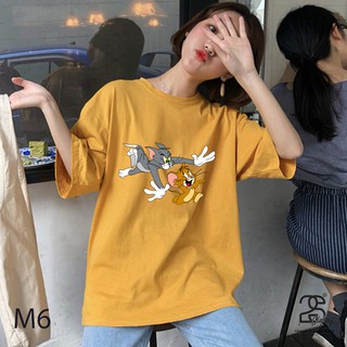 [XẢ NGHỈ BÁN] Áo Thun Nelly Tom và Jerry Unisex  Form Rộng Tay Lỡ 2S Clothing Áo Phông Giấu Quần Cotton Oversize  M7