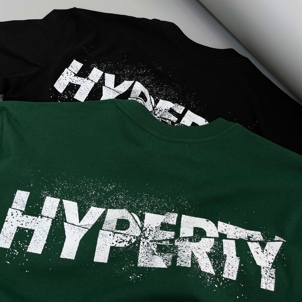 Áo thun cổ tròn HYPERTY Cut TrameTEE unisex, cotton thoáng mát, dày dặn, thời trang chính hãng HP003