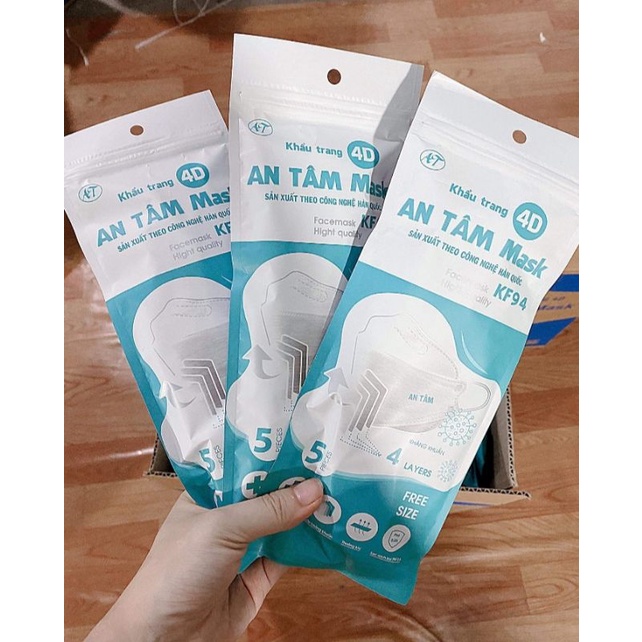 khẩu trang 4D kháng khuẩn AN TÂM