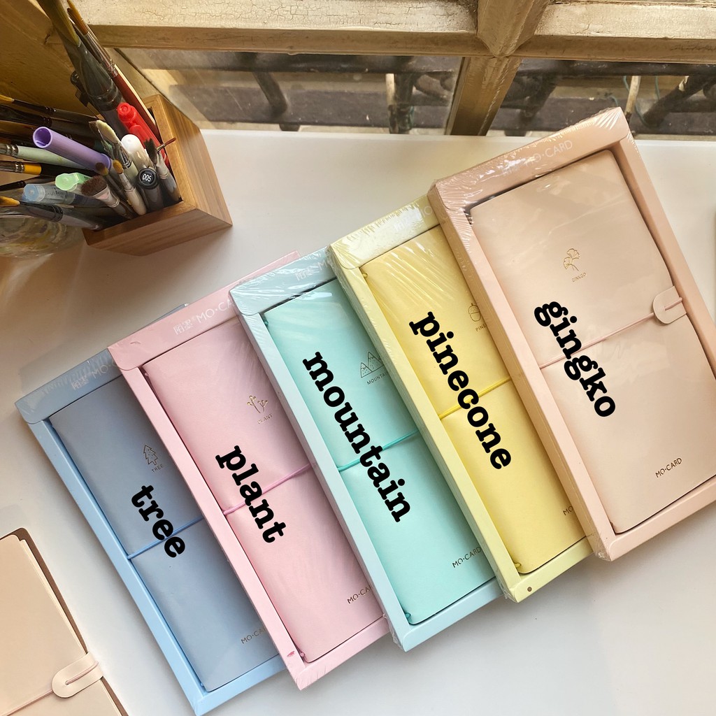 Sổ da vintage Traveler's Notebook màu pastel xinh xắn gồm nhiều loại lõi khác nhau, đa dạng