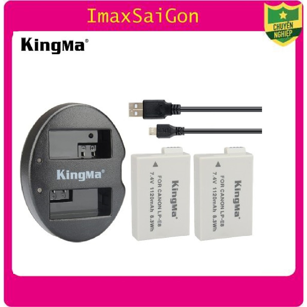 PIN SẠC MÁY ẢNH KINGMA LP-E8