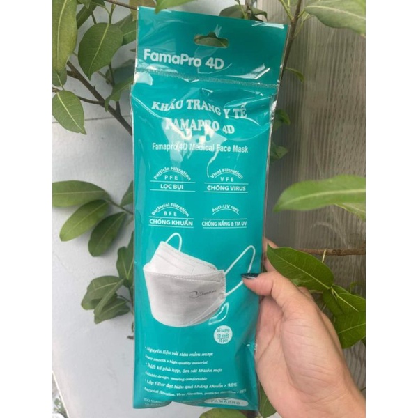 50 cái Khẩu trang 4d Famapro Nam Anh..