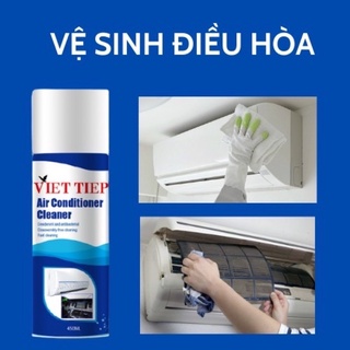 Chai xịt vệ sinh máy lạnh điều hòa viet tiep 450ml- thương hiệu viet tiep