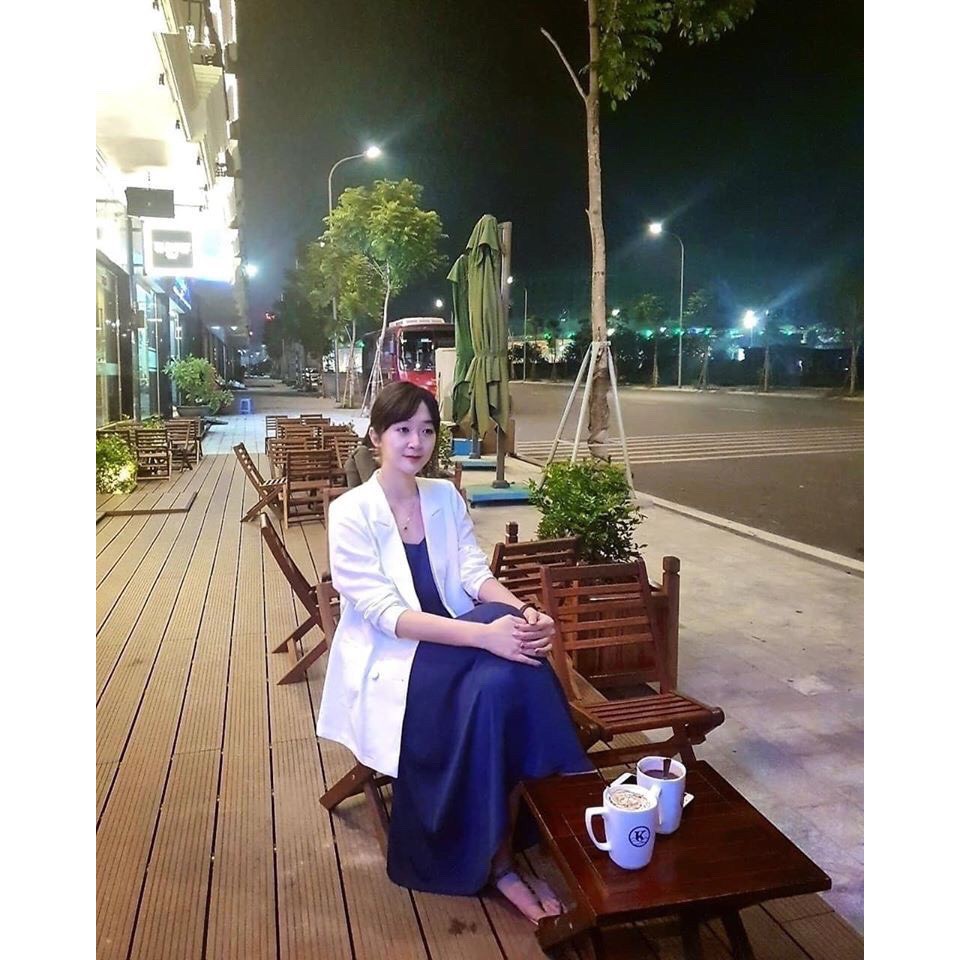 Áo blazer nữ dáng dài The workshop , áo khoác vest nữ công sở dài tay dáng rộng phong cách Hàn Quốc