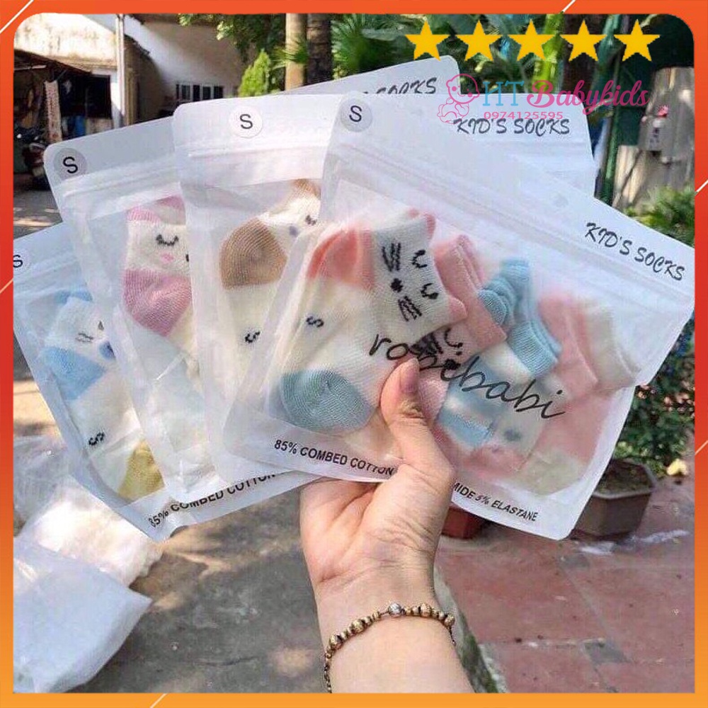 Combo 5 Đôi Tất Kids Sock Đáng Yêu Cho Bé