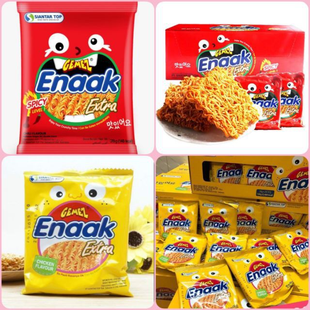 [FREESHIP] Snack Mì Gà Enaak Indonesia (Gemez Enaak Extra chicken flavour)