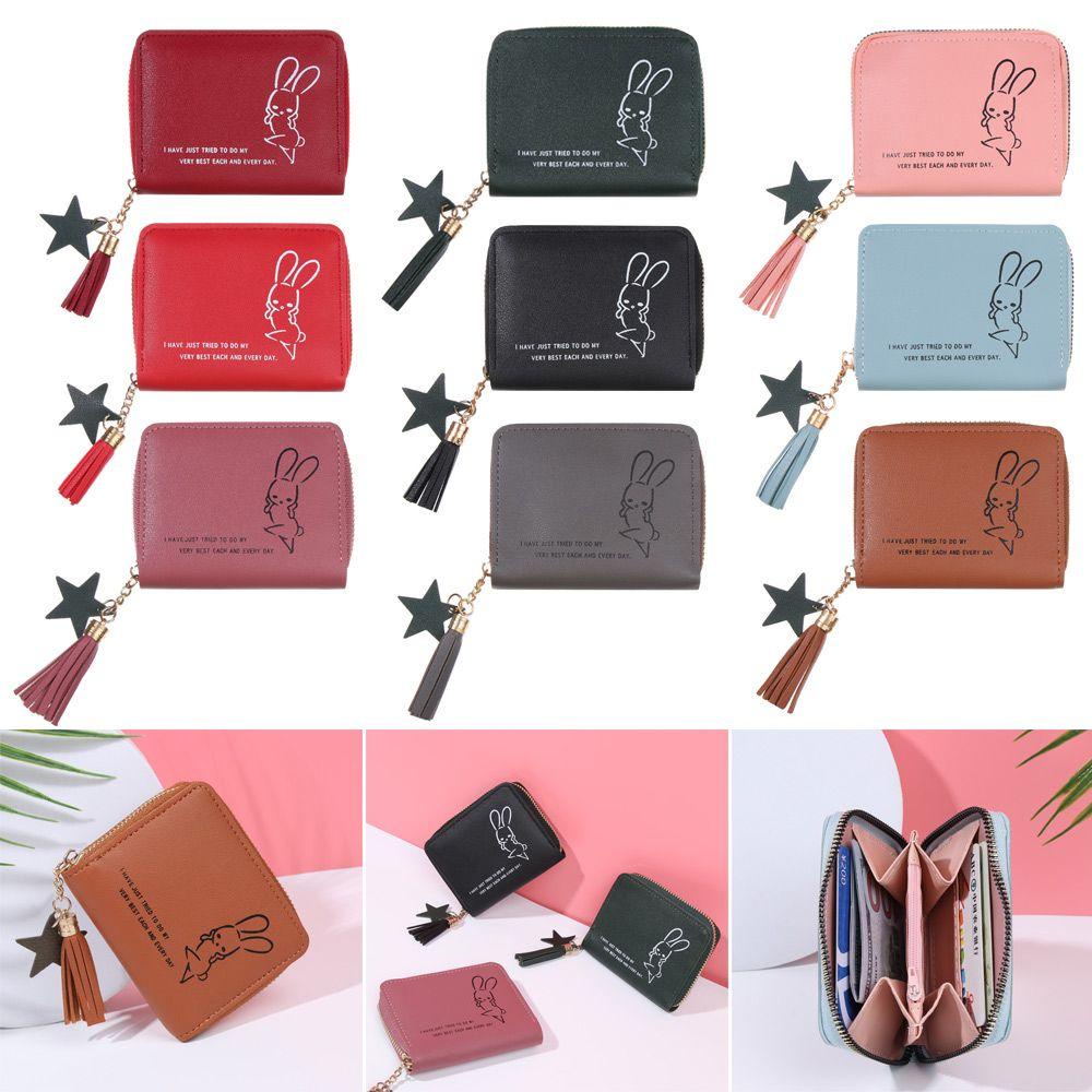 UUMIR Ví Ngắn Đựng Thẻ / Tiền Xu Nhỏ Gọn Thời Trang Giá Đỡ