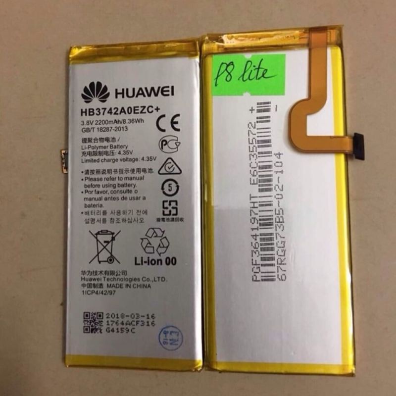 Pin Huawei P8 Lite/ALE-L21/ALE-L04/HB3742A0EZC+/P8 Lite Smart/p8 lite dual sim bảo hành 6 tháng.