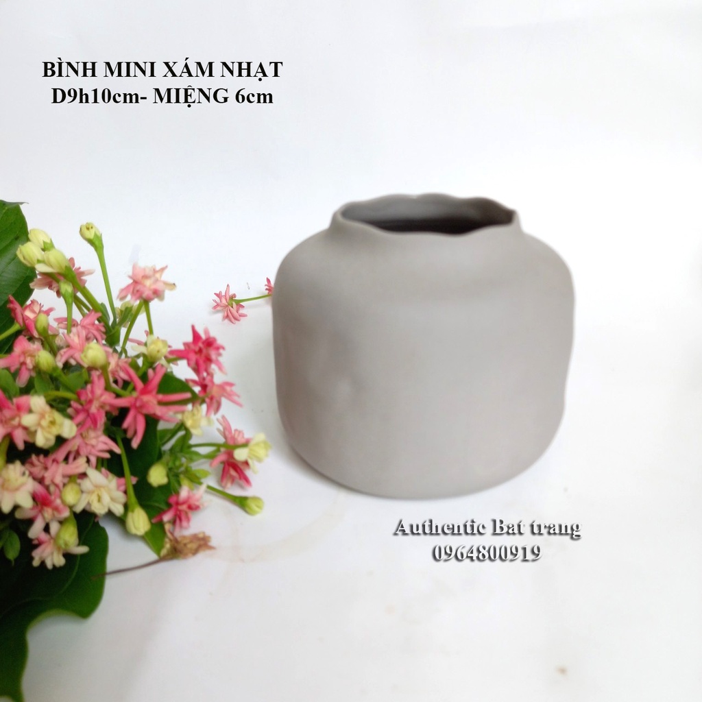 &quot;HOT&quot; BÌNH CẮM HOA MINI NHỎ XINH D9h10cm - Phong cách Châu Âu đẹp và sang trọng- xưởng gốm sứ Authentic Bát tràng