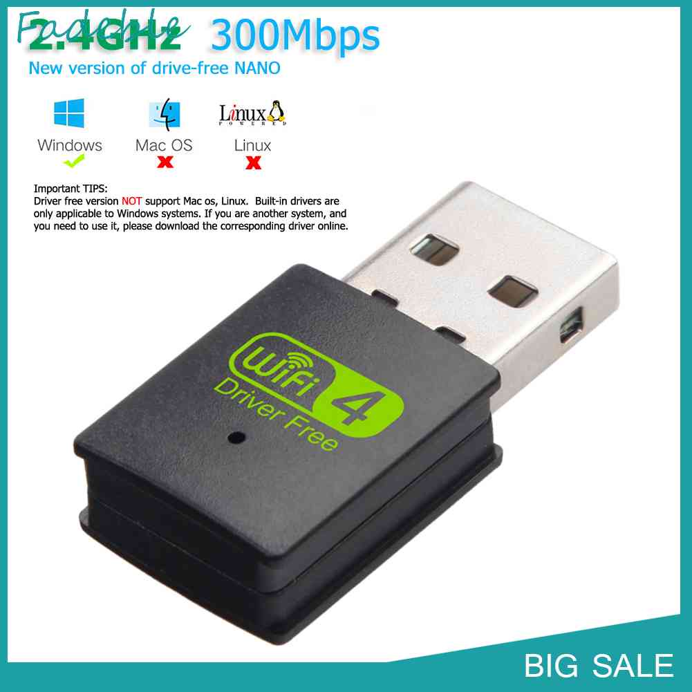 Usb Phát WiFi Không Dây WD-3505C 300Mbps 2.4GHz