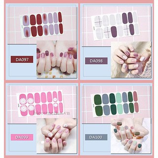 Bộ nhãn dán móng tay trang trí 3D DA081-DA100