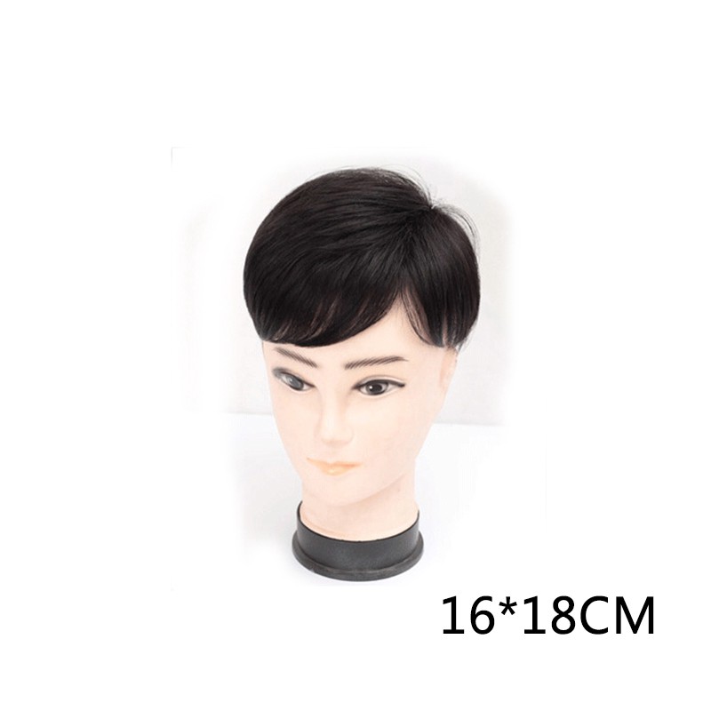 Đầu tóc giả thay thế dạng ngắn thoáng khí cho nam