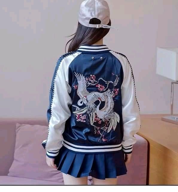 ÁO KHOÁC BOMBER JACKER THÊU HẠC