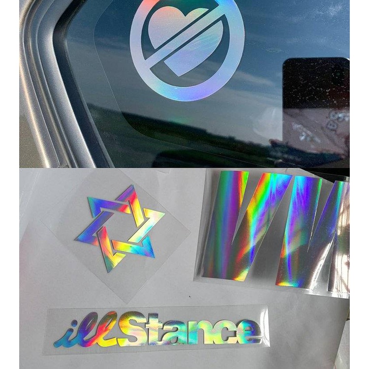 7 Color Laser Hodgepodge Stickers Car Stickers Modified Car Notepaper Motorcycle Headlight Stickers Symbol Fashion Brand Stickers 87 6ueD
