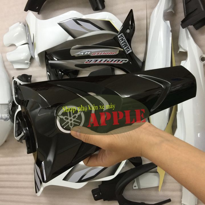 Bộ dàn áo nhựa nguyên sinh ABS xe JUPITER MX MẮT CÁO , JUPITER GRAVITA Màu Trắng - A2103