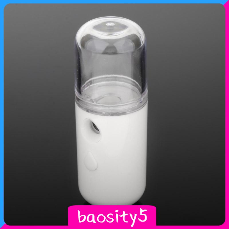 [baosity5]Portable Nano Face Moisture Mist Sprayer Steamer Mister Beauty Tools White