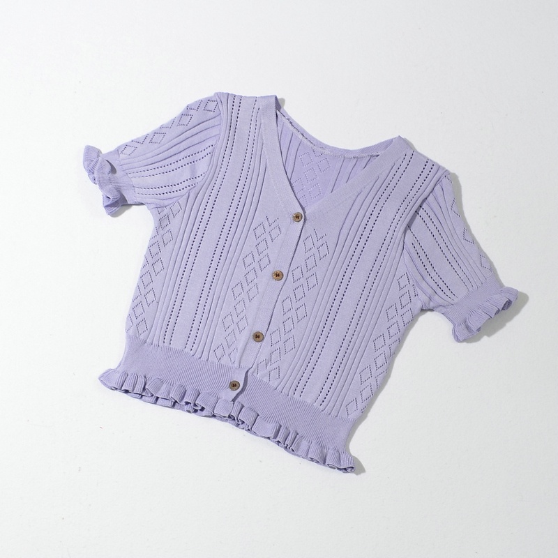 SUXI Áo Thun Croptop Cổ Chữ V Thiết Kế Mới Thời Trang Mùa Hè Dành Cho Nữ