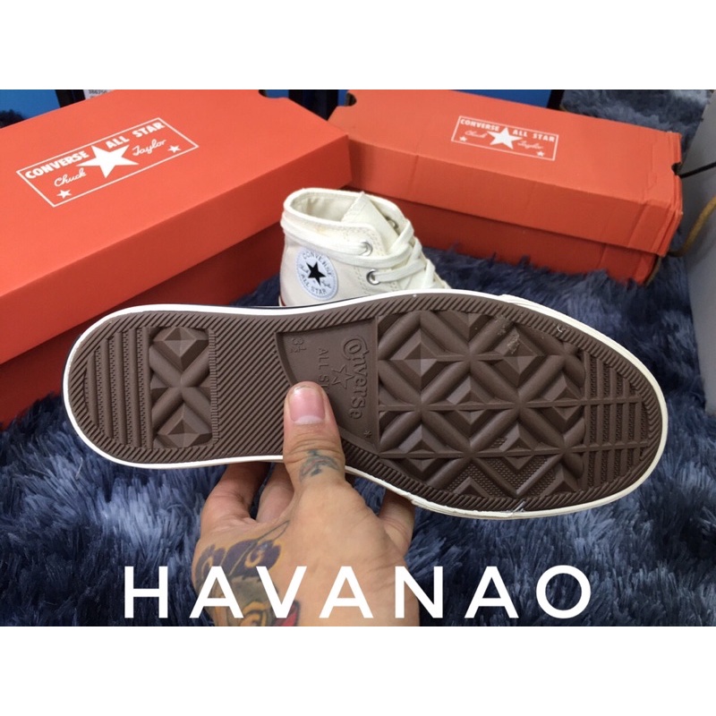 Giày converse 1970 trắng ❤️FREE SHIP❤️ giày cv trắng cao cổ ,convers thấp cổ hàng 11 full bõ