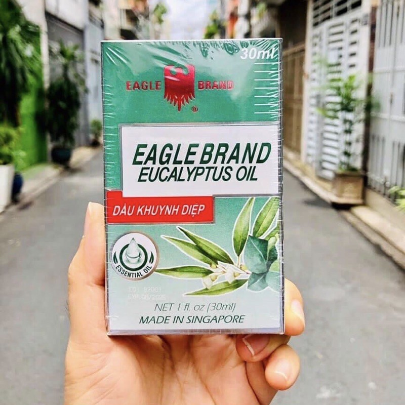 (Date mới) Dầu Khuynh Diệp Con Ó Made in Singapore - Eagle Brand Eucalyptus Oil 30ml
