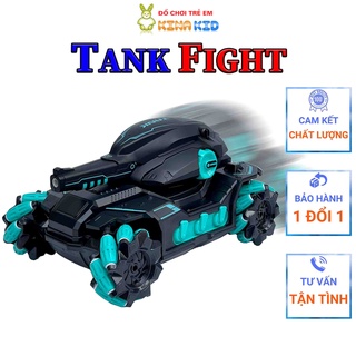 Xe Tăng Điều Khiển Từ Xa Bằng Cảm Biến Đeo Tay Và Remote 2.4Ghz Tank Fight, Xoay 360 Độ, Bắn Đạn Nước