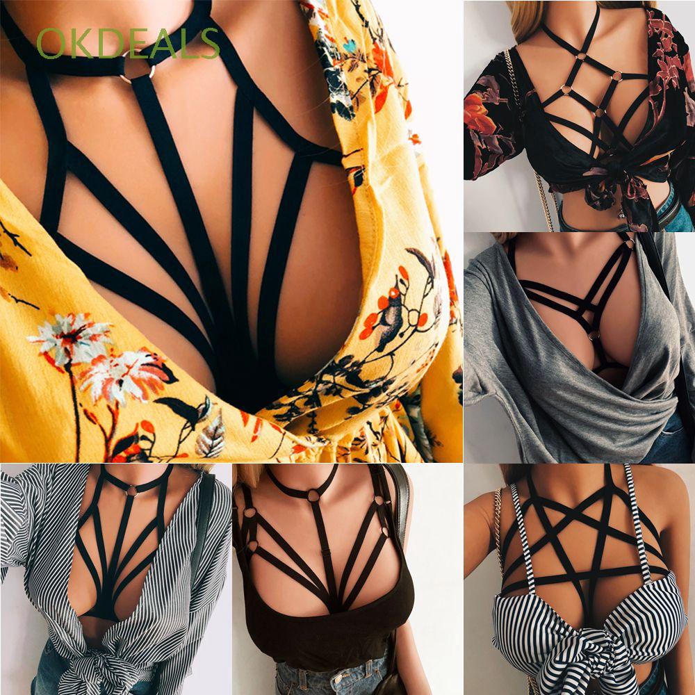 Áo ngực dạng dây chéo co giãn quyến rũ cho nữ