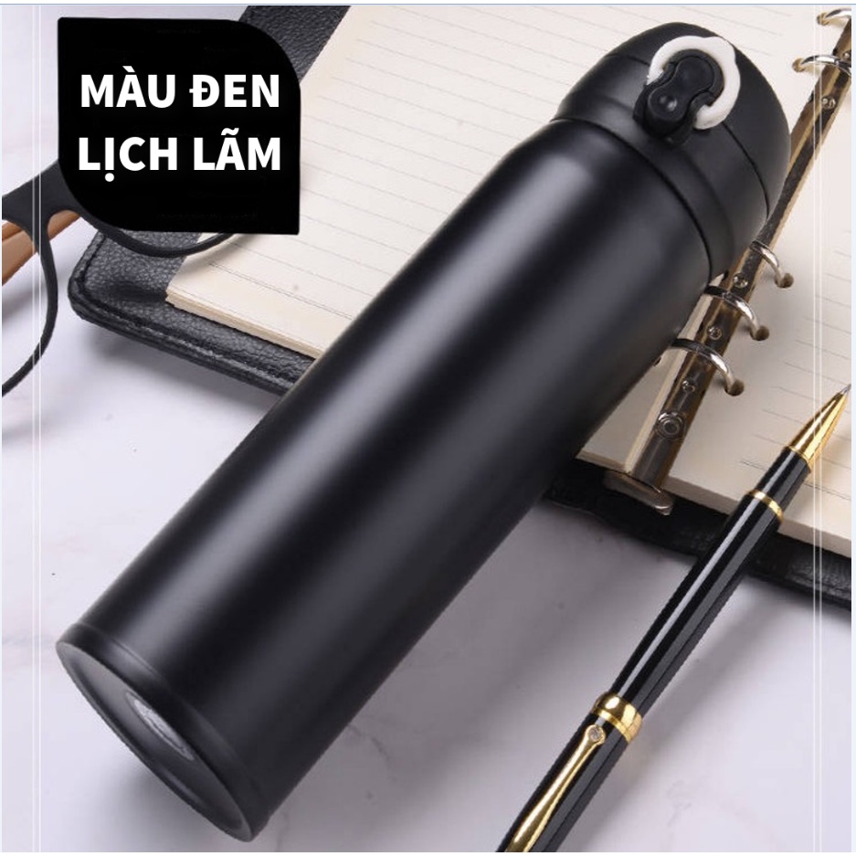 Bình giữ nhiệt đựng nước, đá dung tích 500ml, inox 304 giữ nóng lạnh từ 6-8h đồng hồ,