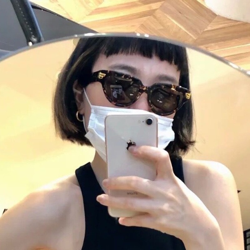 Kính Mát Gọng Mắt Mèo Cỡ Lớn Phong Cách Retro Thời Trang
