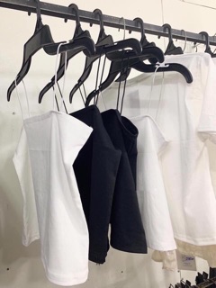 Áo 2 dây sợi bún dáng dài chất cotton mát lịm