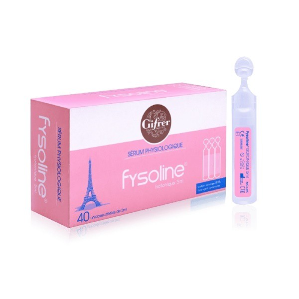 Nước muối sinh lý Fysoline Isotonique 5ml - làm sạch mắt​, mũi hàng ngày