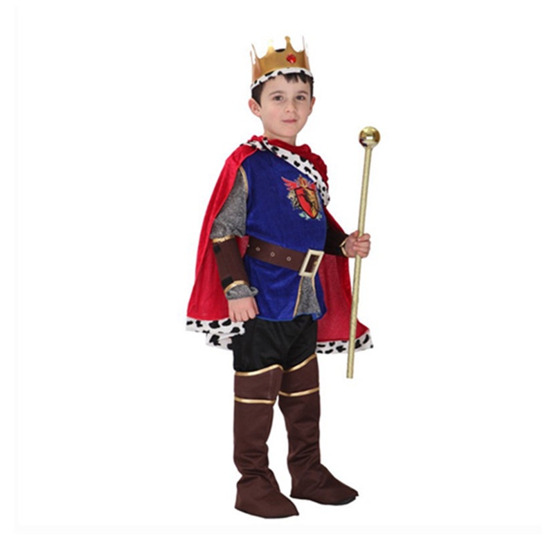Halloween Hoàng Tử Trang Phục Quần Áo Trẻ Em Cosplay Aladdin King Set