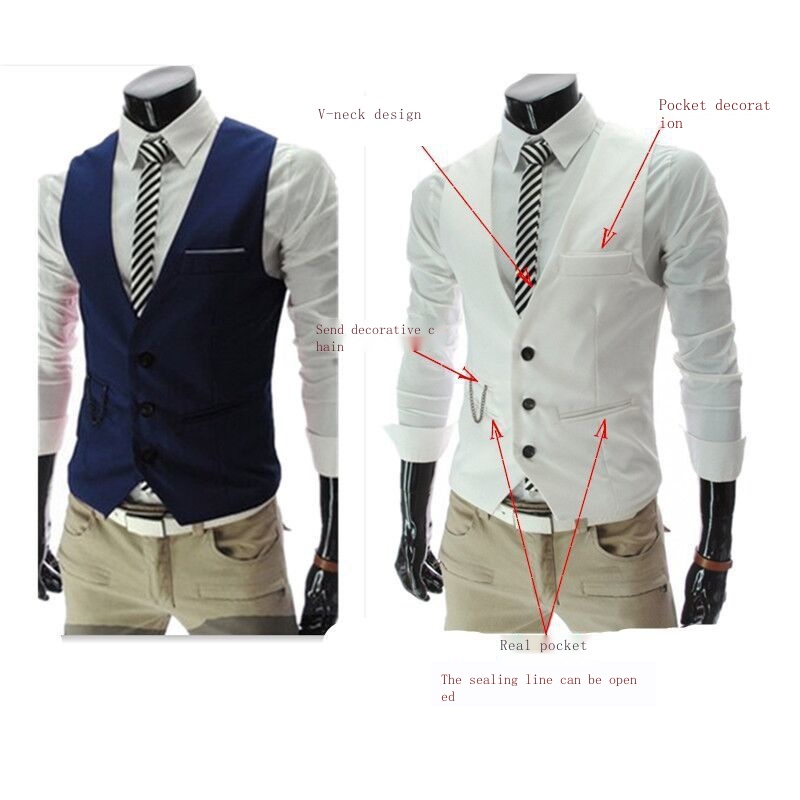 Áo Khoác vest Không Tay Phong Cách Hàn Quốc Cho Nam