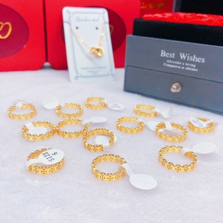 Nhẫn titan may mắn kim tiền không đen