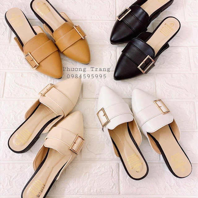 Sục Nữ KÈM MÓC VUÔNG gót thấp Dễ ĐI Siêu Xinh Thanh Lịch Trang Nhã | BigBuy360 - bigbuy360.vn