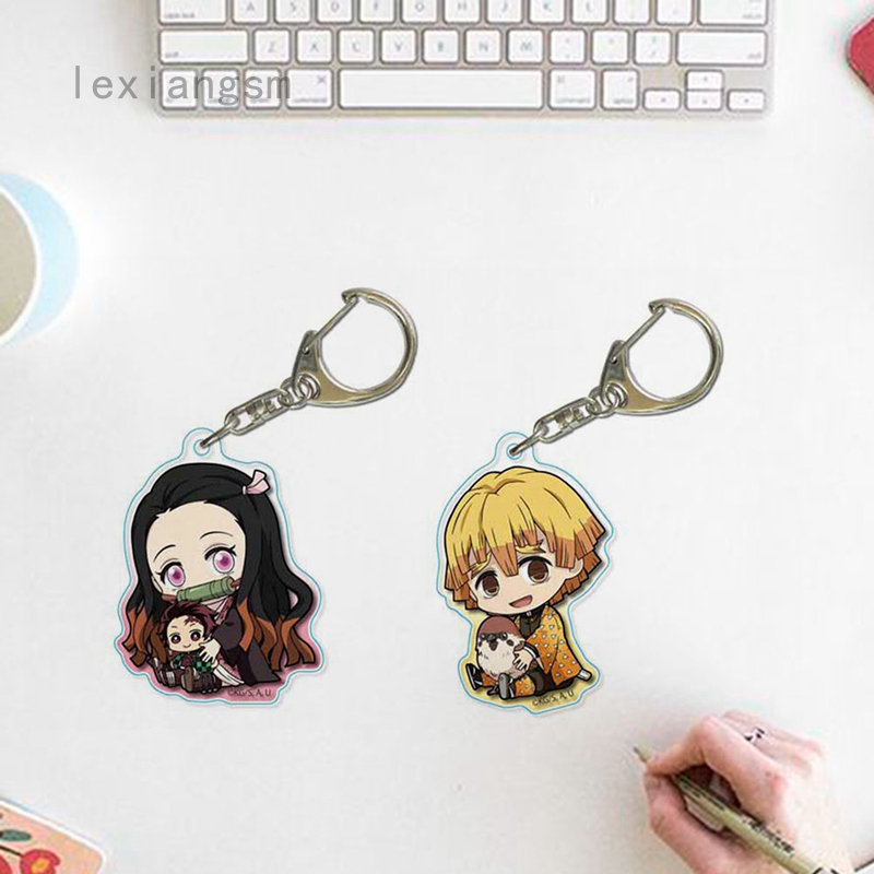 Móc khóa hình nhân vật anime Demon Blade sáng tạo hợp thời trang