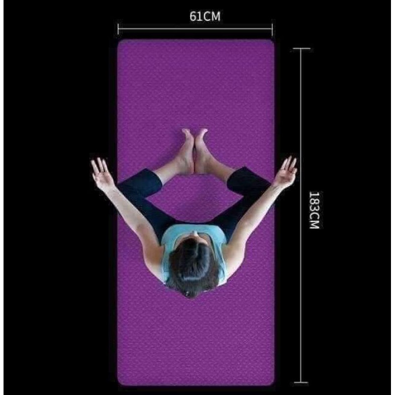 Thảm tập YOGA Chống trượt,Thảm tập yoga tpe 2 lớp