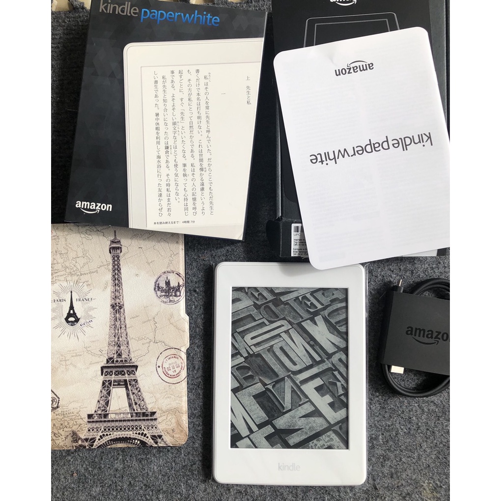 Máy đọc sách kindle pape white 3 mới 99% màu trắng tinh khôi