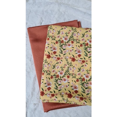 Vải áo dài hoa nhí (1 áo, 1 quần)